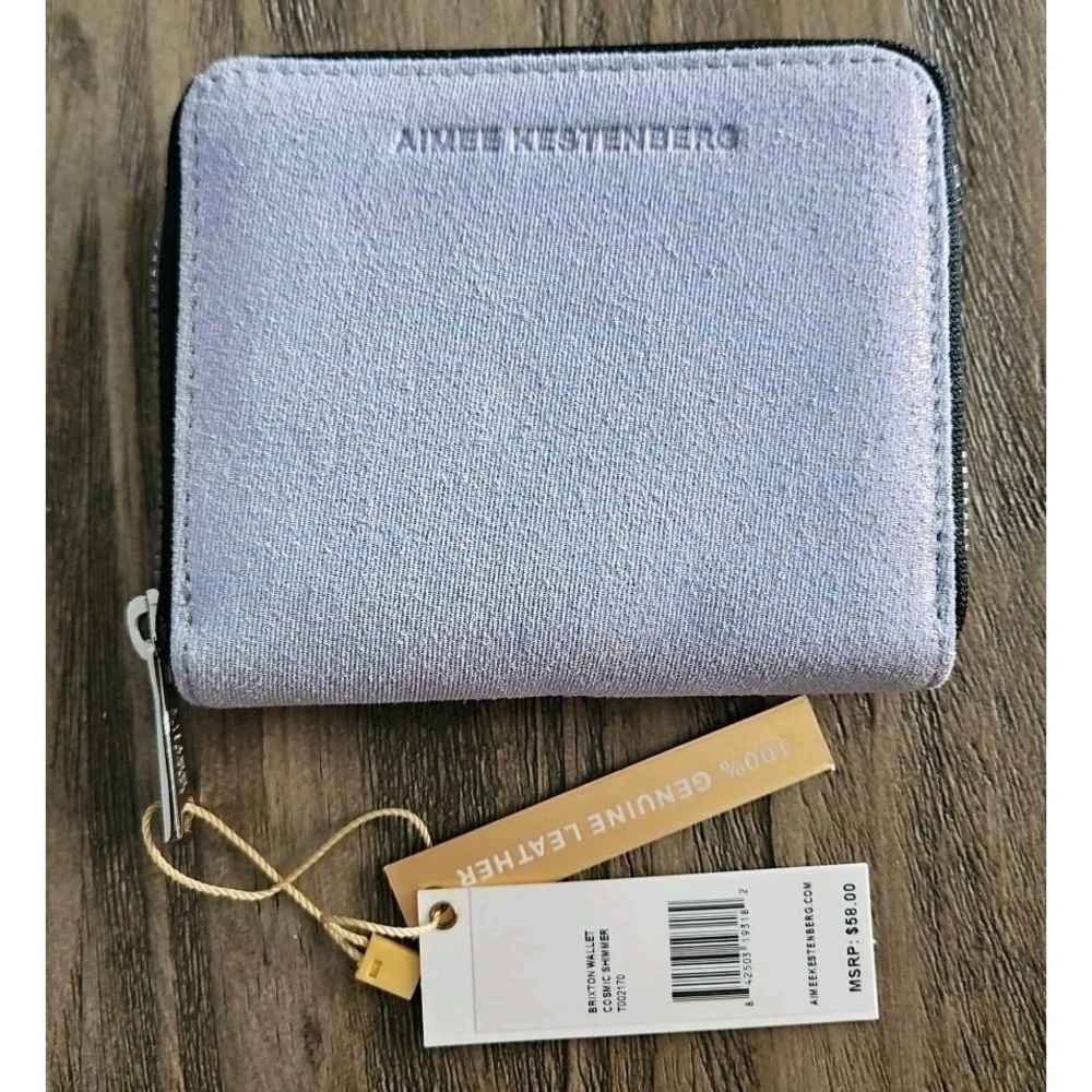 Aimee Kestenberg  Zip Around Leather Wallet Brixton Cosmic Shimmer NWT $58.00